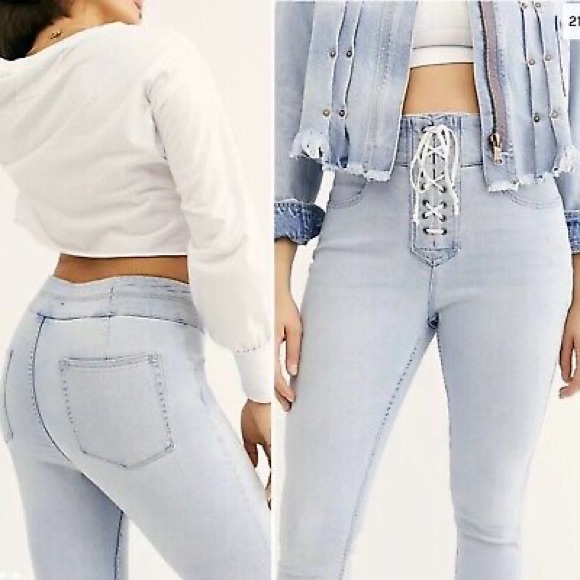 Free people white jeans - Picture 1 of 9